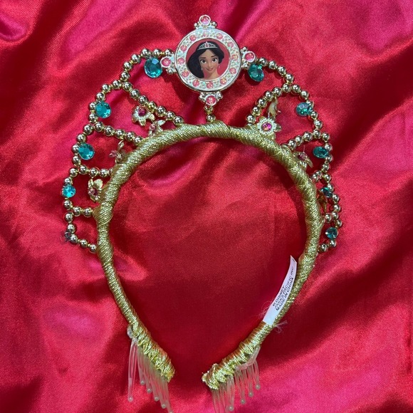 Disney Elena of Avalor Princess Dress Costume‎ with Tiara Girls Size M (7-8) - Picture 5 of 12